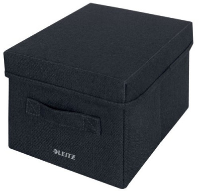 Leitz Fabric Storage Box with Lid Small ;  1 x Pack of 2