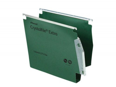 Crystalfile Extra Lateral File Polypropylene 30mm Green Box 25