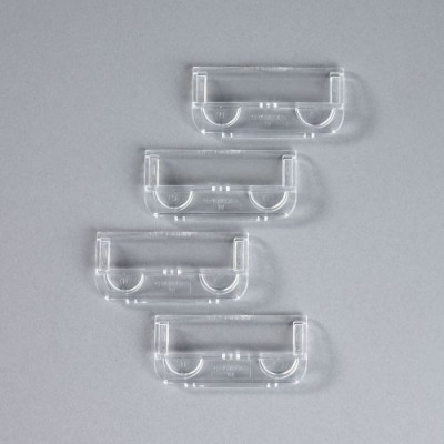 Crystalfile Tabs Plastic for Suspension Files Clear Pack 50