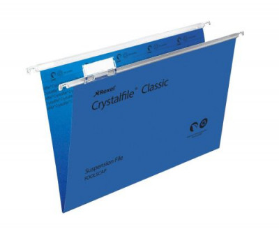 Crystalfile Suspension File Foolscap Blue Pack 50