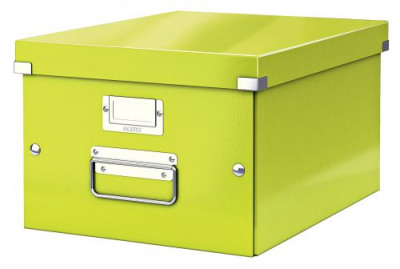 Leitz Click & Store Collapsible Storage Box Medium For A4 Green Ref 60440054