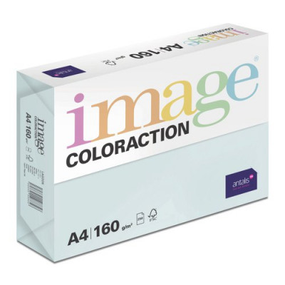 Coloraction Tinted Paper Pale Blue (Lagoon) FSC4 A4 210X297mm 160Gm2 210Mic Pack 250