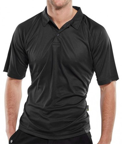 B-Cool Wicking Polo Shirt Black 4xl