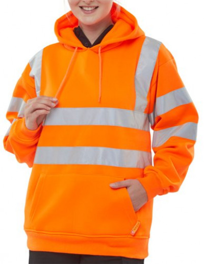 Beeswift Pull On Hoody Sweatshirt Orange XL