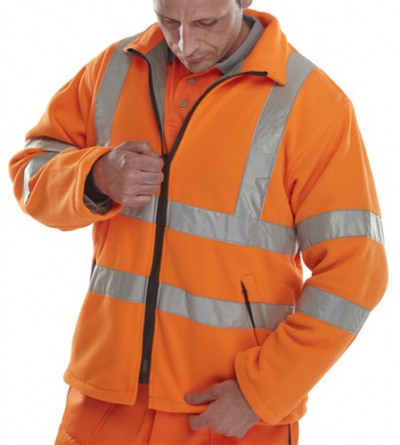 Beeswift Carnoustie Fleece Jacket Orange XL