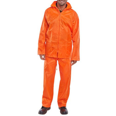 Beeswift Nylon BDri Weatherproof Suit Orange 5XL