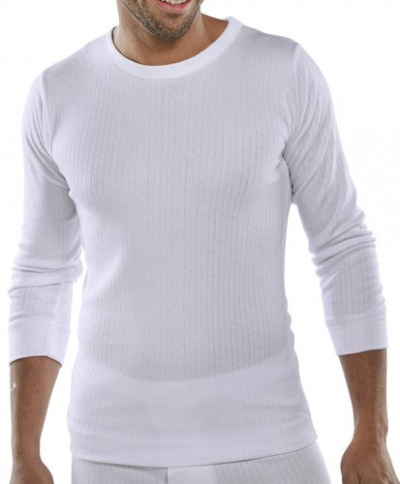 Beeswift Long Sleeve Thermal Vest White L