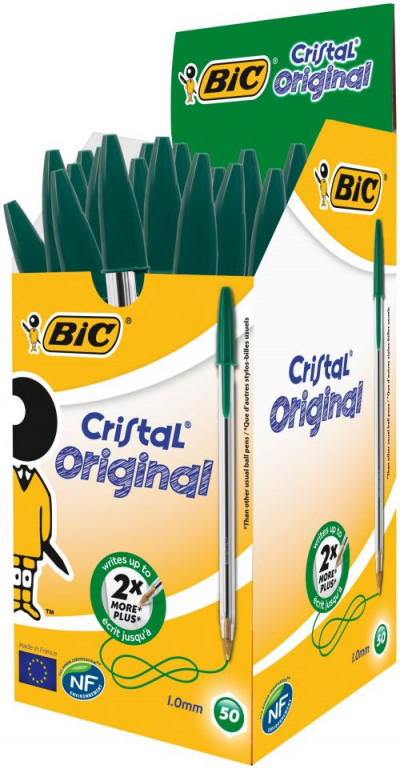Bic Cristal Ball Point Pen Medium Green