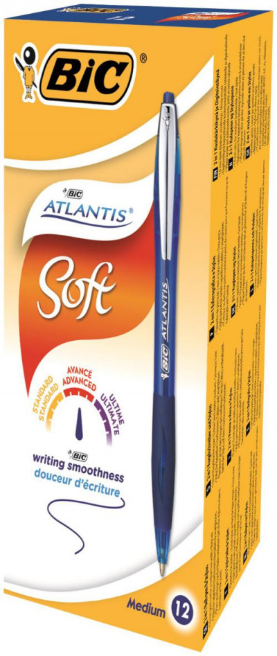 Bic Atlantis Premium Ball Point Pen Blue