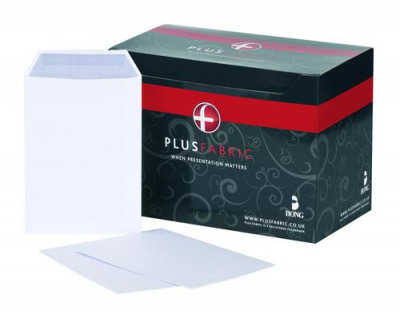 Plus Fabric C5 Envelopes Self Seal 110gsm White (Pack of 500) D26170