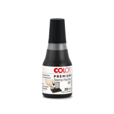 Colop 801 Stamp Pad Water Based Ink 25ml Black