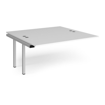 Connex add on units back to back 1600mm x 1600mm - silver frame and white top