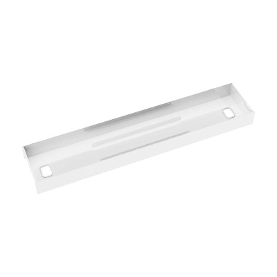 Elev8 lower cable channel with cover for back-to-back 1400mm desks - white