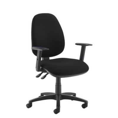 Jota High Back Operator Chair With Adjustable Arms Charcoal