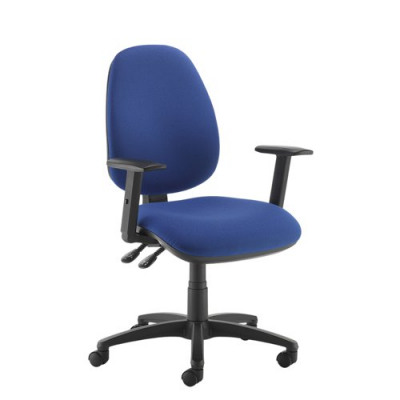 Jota High Back Operator Chair With Adjustable Arms Blue