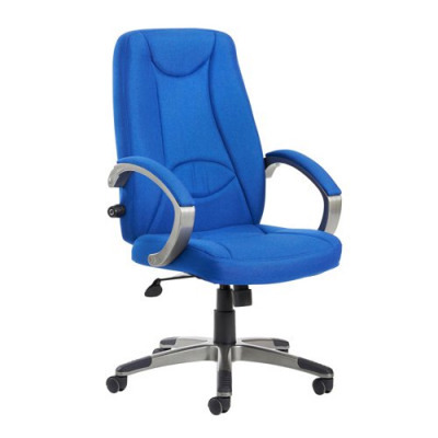 Lucca High Back Managers Chair With Adjustable Lumbar Blue