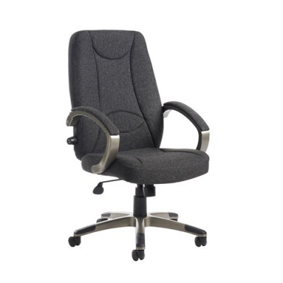 Lucca High Back Managers Chair With Adjustable Lumbar Charcoal