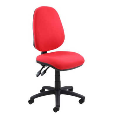 Vantage Fabric 2 Lever Operator Chair Gas Height Adjustment No Arms Red