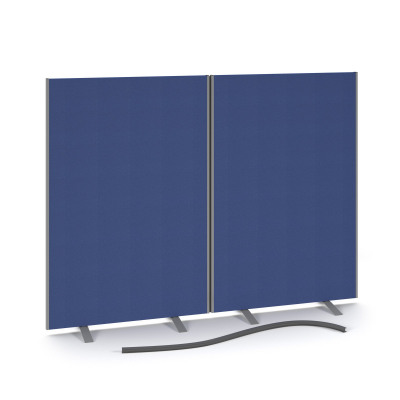Floor Standing Fabric Screen 2 Way Panel Linking Strip 1500mm