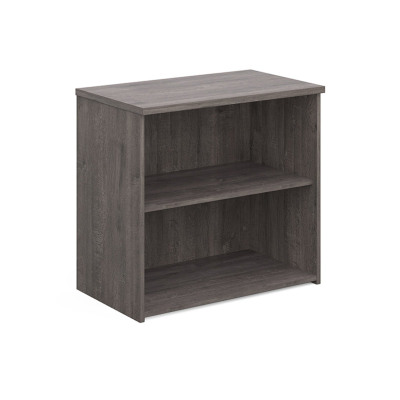 Universal bookcase 740mm high with 1 shelf - grey oak