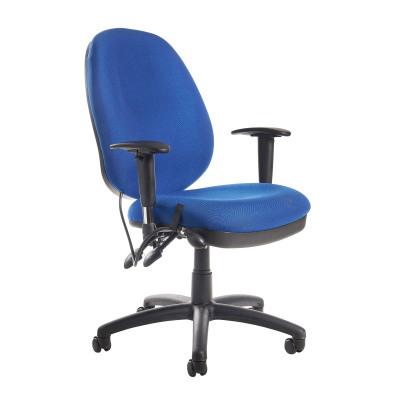 Sofia Ergonomic Operator ChairLumbr Task Chair - Blue