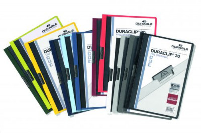 Durable Duraclip A4 Folder 3mm Assorted Pack 25