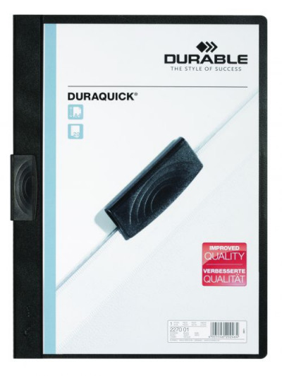 Durable Duraquick File A4 Black Pack of 20