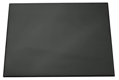 Durable Black Desk Mat With Transparent Overlay 520x650mm 7203/01
