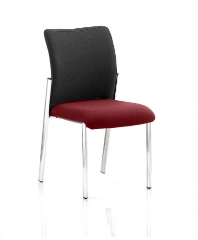 Academy Black Fabric Back Bespoke Colour Seat Without Arms Maroon