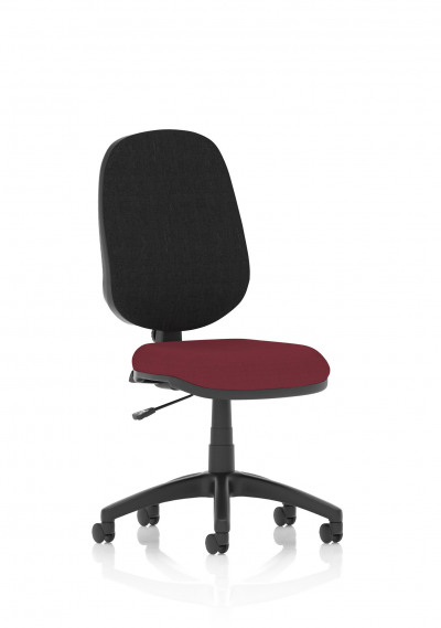 Eclipse I Lever Task Operator Chair Bespoke Colour Seat Maroon