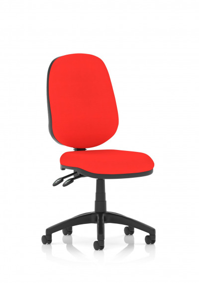Eclipse II Lever Task Operator Chair Bespoke Colour Post Box Red