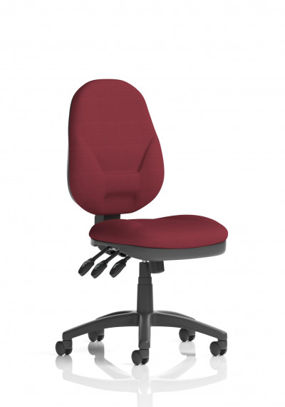 Eclipse XL Lever Task Operator Chair Bespoke Colour Maroon