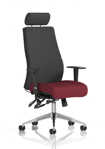 Onyx Bespoke Colour Seat With Headrest Maroon