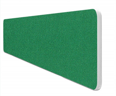 Impulse Plus Oblong 400/1500 Desktop Screen Rounded Corners Palm Green Fabric Light Grey Edges