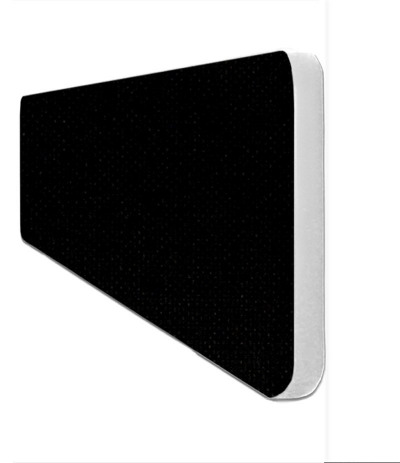 Impulse Plus Oblong 300/600 Desktop Screen Rounded Corners Black Fabric Light Grey Edges