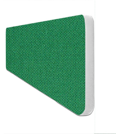 Impulse Plus Oblong 300/600 Desktop Screen Rounded Corners Palm Green Fabric Light Grey Edges