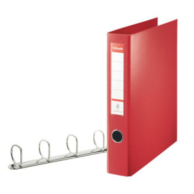 Esselte Standard A4 Ring Binder 4 D-Ring 40mm Capacit Red