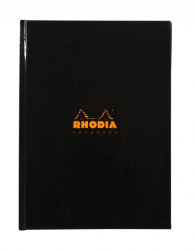 Rhodia Casebound A5 Hard Bound Book Feint Ruled 90gsm 192 Pages