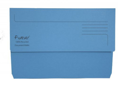 Guildhall Bright Manilla Wallet 300gsm Recycled Foolscap Blue