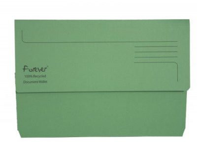 Guildhall Bright Manilla Wallet 300gsm Recycled Foolscap Green