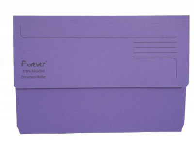 Guildhall Bright Manilla Wallet 300gsm Recycled Foolscap Purple