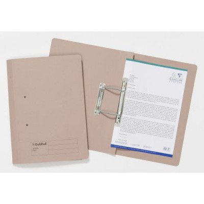 Guildhall Transfer Spring Files 300gsm 38mm Foolscap Buff