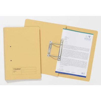 Guildhall Transfer Spring Files 300gsm 38mm Foolscap Yellow