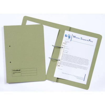 Guildhall Transfer Spring Files 315gsm Capacity 38mm Foolscap Green