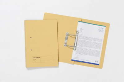 Guildhall Transfer Spring Files 315gsm Capacity 38mm Foolscap Yellow