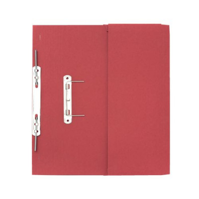 Guildhall Transfer Spring Files with Inside Pocket 315gsm 38mm Foolscap Red