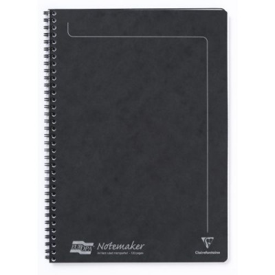 Europa Notemaker Sidebound Notebook A4 Black