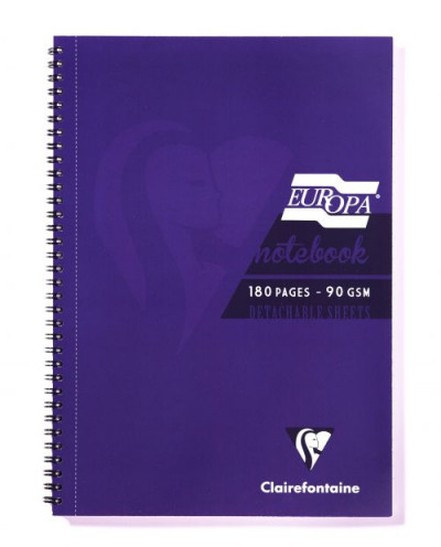 Europa Notebook A4 180 Pages 90gsm Purple