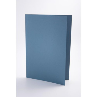 Guildhall Heavy Weight Square Cut Folder Foolscap Blue