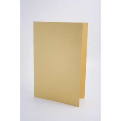 Guildhall Heavy Weight Square Cut Folder Foolscap Yellow